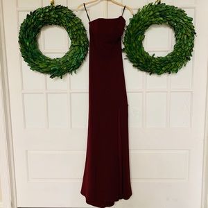 Gown | Betsy Adam | Burgundy